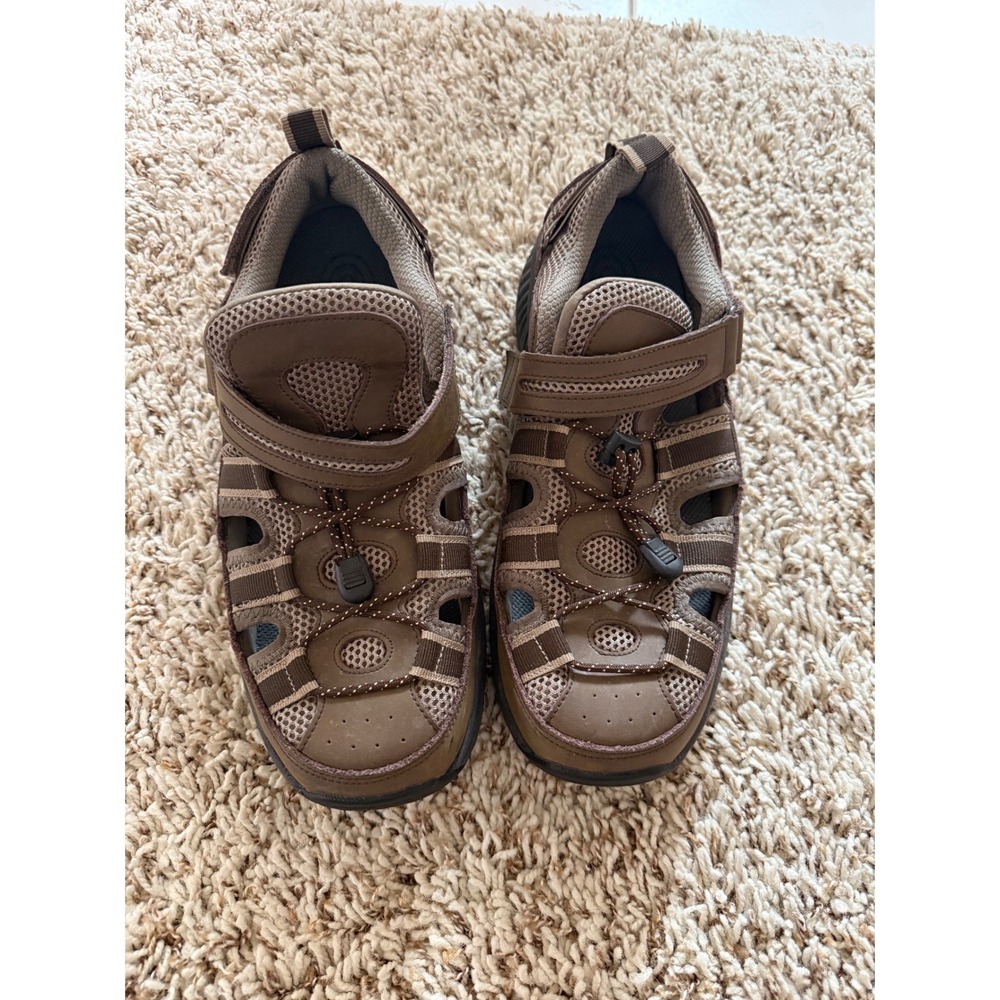 Orthofeet Men's Orthopedic Closed Toe Sandals Leather Comfort‎ Walking